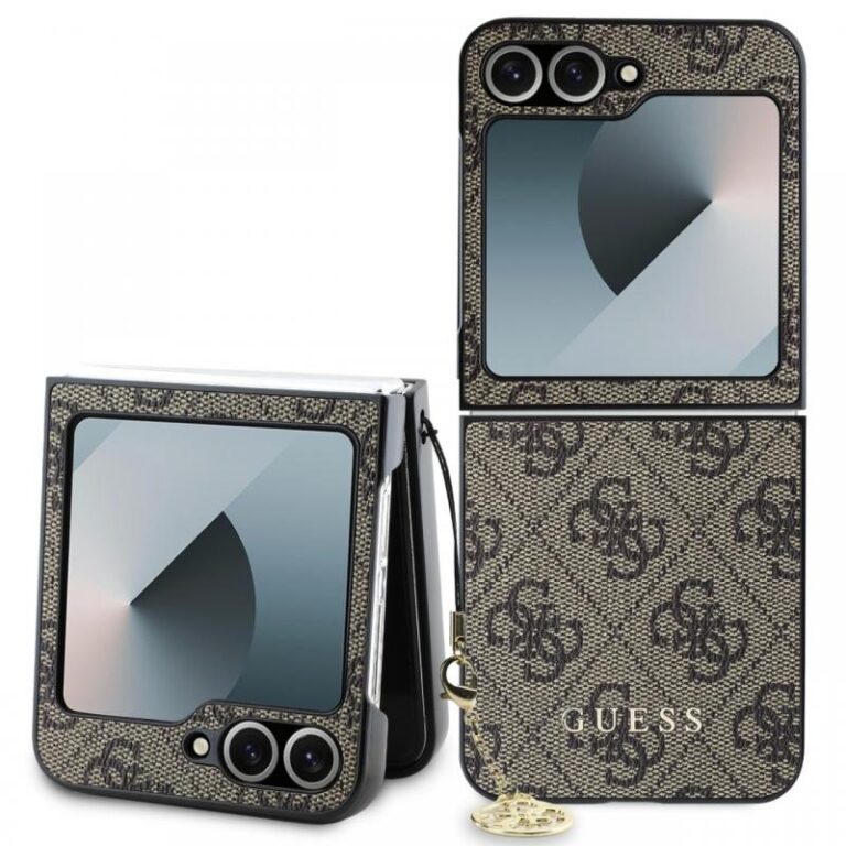 Guess Husa 4G Charms Samsung Galaxy Z Flip6 Gri