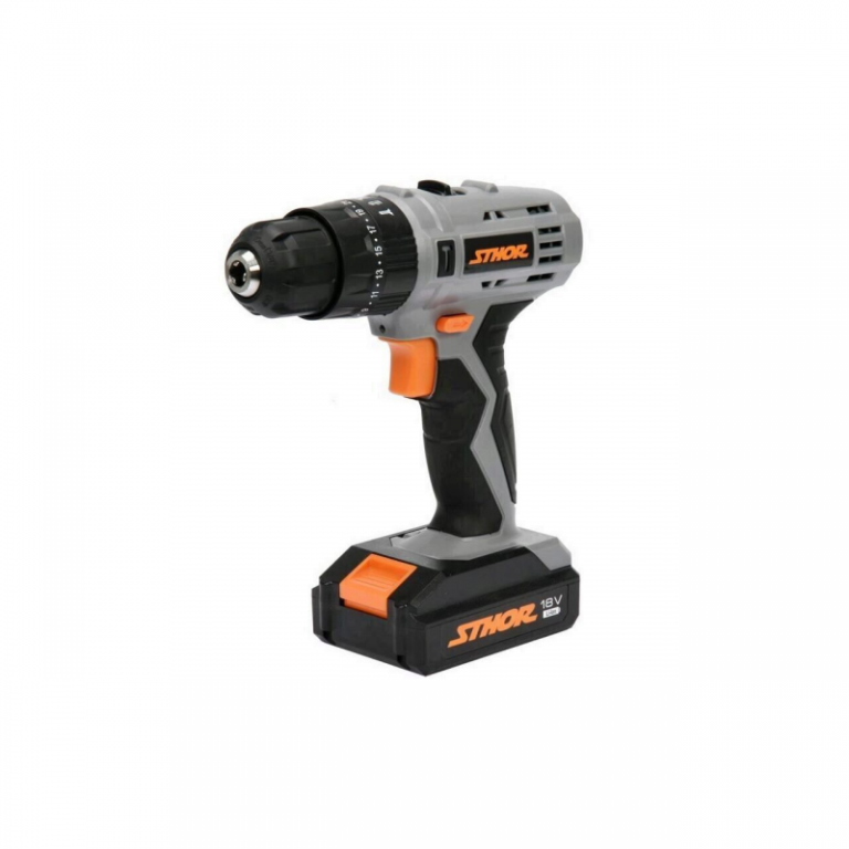 Bormasina 18V cu acumulator Sthor 78974, Li-Ion, 1.3 Ah, 24 Nm, valiza transport