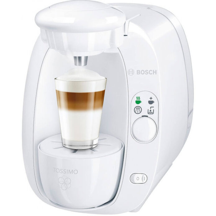 Espressor automat Bosch TAS2001EE, 1300 W, 1.5 L, 3.3 bar, Alb