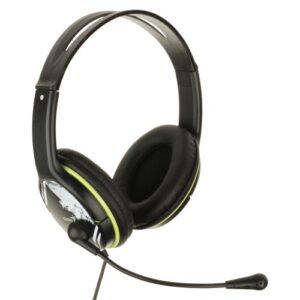 Casti PC Over-Ear cu microfon Genius HS-400A, Negru/Verde Casti PC Over-Ear cu microfon Genius HS-400A, Negru/Verde