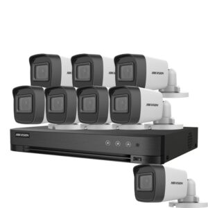 Sistem supraveghere exterior basic HikVision, 8 camere, 5 MP, IR 20 m, 2.8 mm Sistem supraveghere exterior basic HikVision, 8 camere, 5 MP, IR 20 m, 2.8 mm