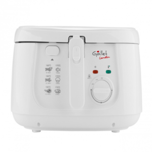 Friteuza GALLET CAMELIN DF165, 1800 W, 2,5L, Termostat reglabil, alb Friteuza GALLET CAMELIN DF165, 1800 W, 2,5L, Termostat reglabil, alb