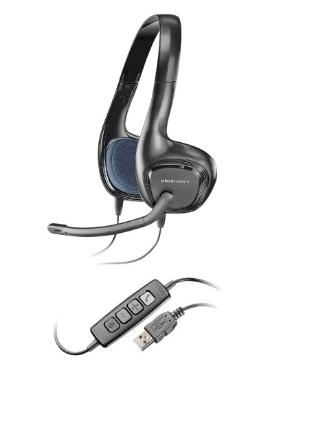 Casti PC cu microfon Plantronics HD Audio 628 PLP00052, USB, Negru