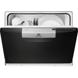 Masina de spalat vase compacta Electrolux ESF2300OK, 6 Seturi, 6 Programe, Clasa A, Negru Masina de spalat vase compacta Electrolux ESF2300OK, 6 Seturi, 6 Programe, Clasa A, Negru