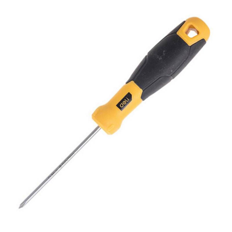 Surubelnita Tip Cruce Deli, PH0*10 cm, Varf Magnetic, Tija Otel SUP11, Maner Plastic si Cauciuc