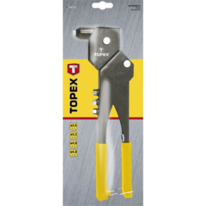 Cleste pentru Nituri din Aluminiu Topex, 300 mm Lungime, Diametru de 2.4-4.8 mm, Material Metalic Cleste pentru Nituri din Aluminiu Topex, 300 mm Lungime, Diametru de 2.4-4.8 mm, Material Metalic