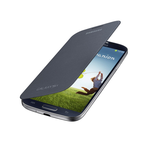 Husa Samsung Flip Cover EF-FI950BBEGWW pentru Galaxy S4, Neagra