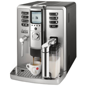Espressor Gaggia Academia, Putere 1500 W, Capacitate rezervor 1.6 l, Presiune 15 bar, Tava de picurare detasabila, Argintiu/Negru Espressor Gaggia Academia, Putere 1500 W, Capacitate rezervor 1.6 l, Presiune 15 bar, Tava de picurare detasabila, Argintiu/Negru