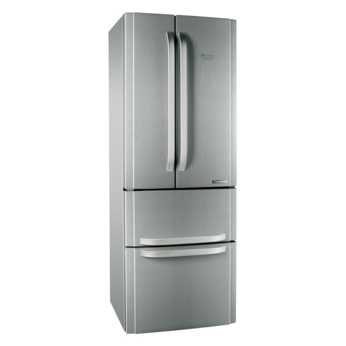 Combina frigorifica Quadrio Hotpoint E4DAAXC, 402 l, Clasa A+, Inox