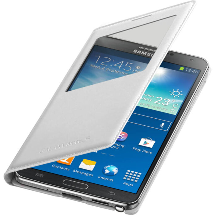 Husa Flip S-View Samsung pentru Galaxy Note 3, Alb