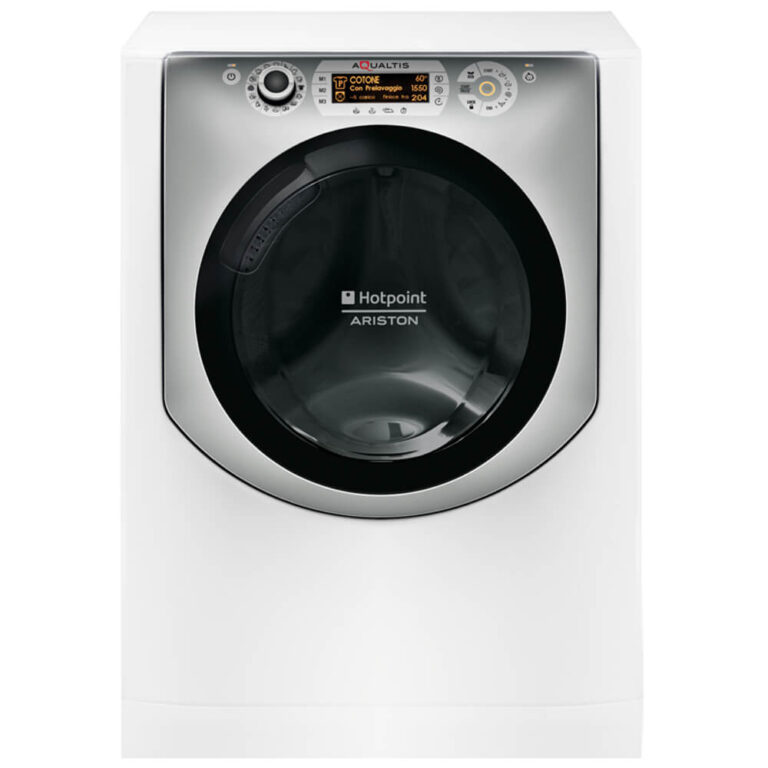 Masina de spalat rufe Hotpoint Aqualtis AQ83D 497 EU/B, 8 kg, 1400 rpm, clasa A+++, display LCD, alb