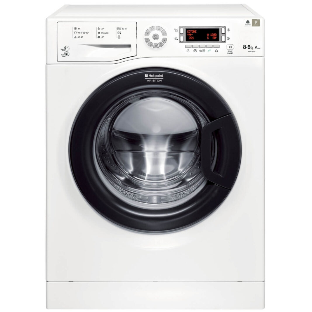 Masina de spalat rufe cu uscator Hotpoint WDD8640B, 1400 rpm, incarcare 8 kg, uscare 5 kg, clasa A, alb