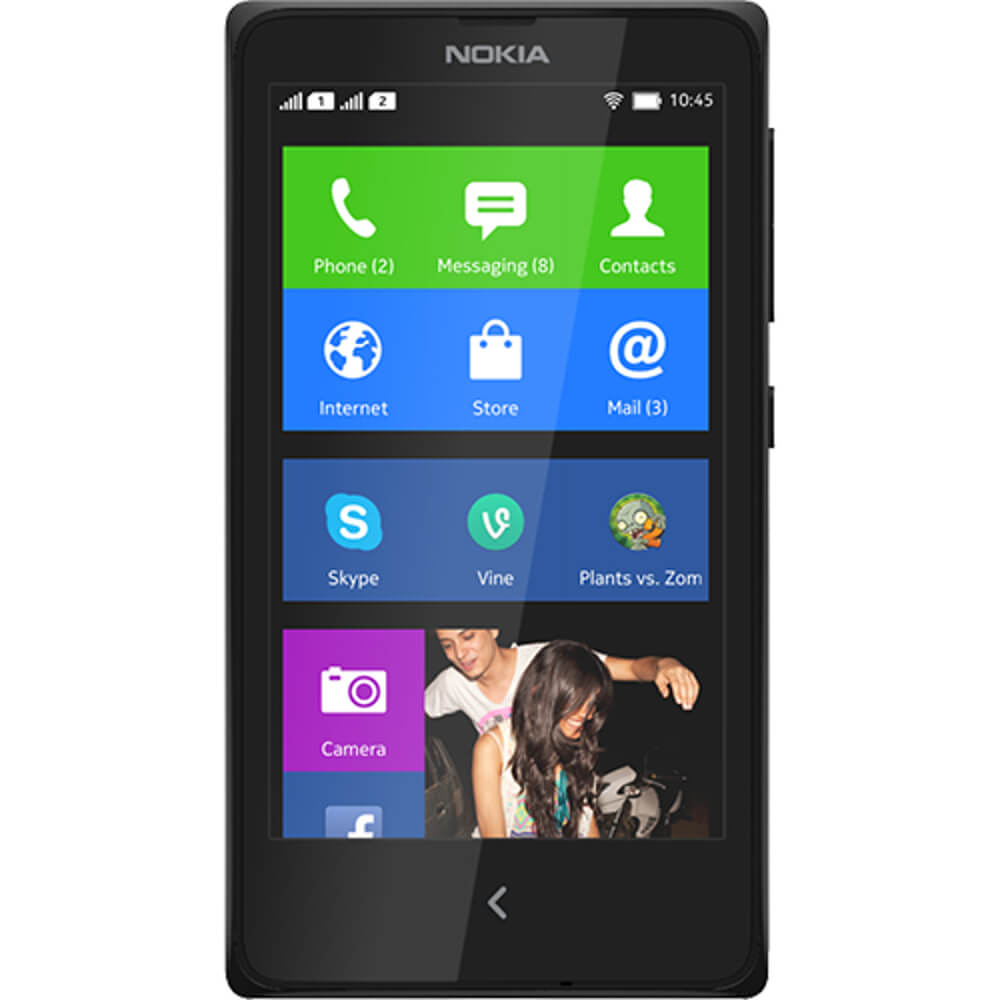 Telefon mobil Nokia X, 4GB, Dual SIM, Negru Telefon mobil Nokia X, 4GB, Dual SIM, Negru