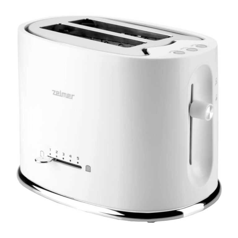 Prajitor de paine Zelmer TS1100, 850 W, 2 felii de paine, Alb