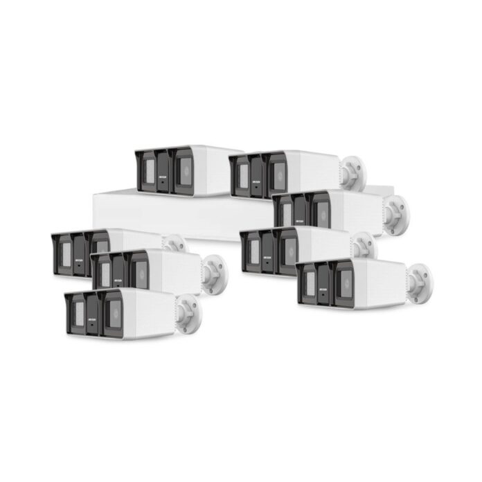 Sistem supraveghere exterior basic HikVision, 8 camere, 2 MP, IR/lumina alba 60 m, 2.8 mm, microfon Sistem supraveghere exterior basic HikVision, 8 camere, 2 MP, IR/lumina alba 60 m, 2.8 mm, microfon