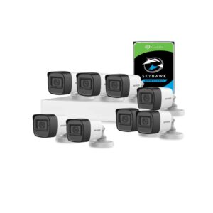 Sistem supraveghere exterior cu HDD 2 TB HikVision, 8 camere, 2 MP, IR 30 m, 2.8 mm, microfon Sistem supraveghere exterior cu HDD 2 TB HikVision, 8 camere, 2 MP, IR 30 m, 2.8 mm, microfon