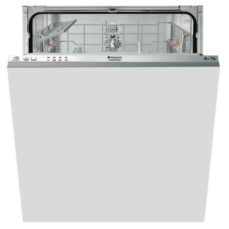 Masina de spalat vase incorporabila Hotpoint LTB 4B019 EU, 13 seturi, 4 programe, Clasa A+, Alb