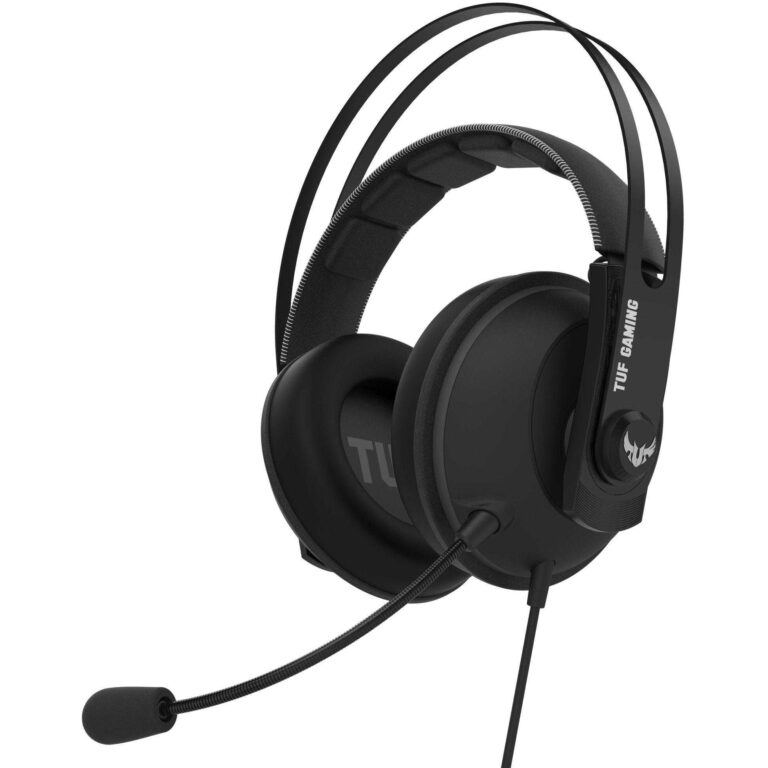 Casti gaming cu microfon Asus TUF H7 Core, Negru/Galben