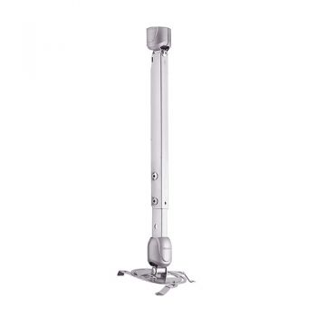 Suport de tavan telescopic Barkan 91.S pentru videoproiector, 56.5-81.5 cm, Argintiu