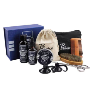 Kit ingrijire barba, Blue Edition Premium, Beneicy Sevich, 9 piese Kit ingrijire barba, Blue Edition Premium, Beneicy Sevich, 9 piese