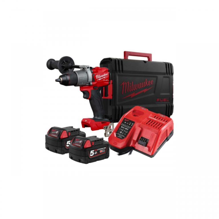 Masina de gaurit/insurubat cu percutie cu acumulatori, 2 x 5.0Ah, 18V, Li-Ion, 135Nm, Milwaukee, tip M18FPD2-502X