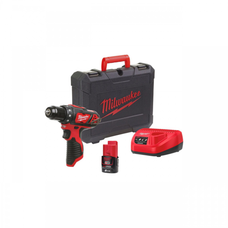 Masina de gaurit/insurubat fara percutie cu acumulatori, 2 x 2.0Ah, 12V, Li-Ion, 30Nm, Milwaukee, tip M12BDD-201C
