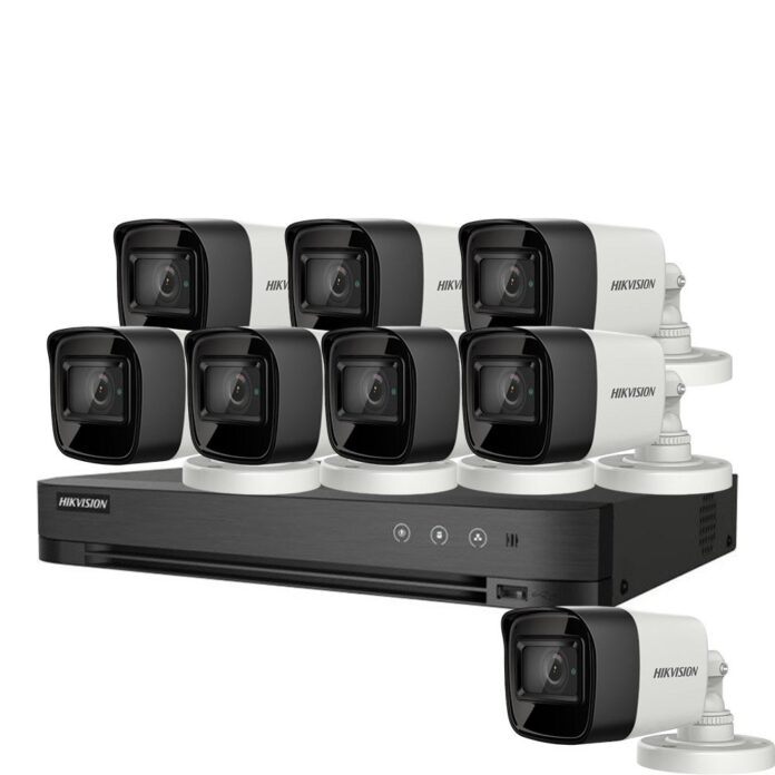 Sistem supraveghere exterior basic HikVision, 8 camere, 5 MP, IR 30 m, 2.8 mm Sistem supraveghere exterior basic HikVision, 8 camere, 5 MP, IR 30 m, 2.8 mm