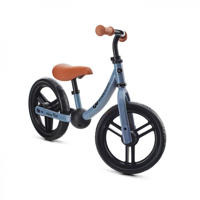 Bicicleta pentru copii copii Kinderkraft 2Way Next Rose Pink 10 inch, scaun reglabil de la 31-39 cm, roti spuma EVA, ghidon reglabil, pentru copii de la 2 ani pana la 35 kg, unghi de viraj limitat