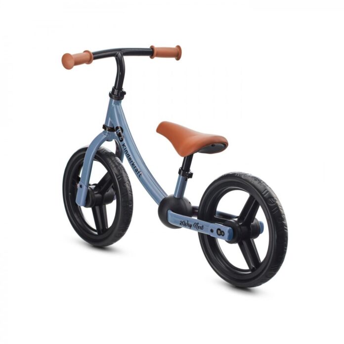 Bicicleta pentru copii copii Kinderkraft 2Way Next Rose Pink 10 inch, scaun reglabil de la 31-39 cm, roti spuma EVA, ghidon reglabil, pentru copii de la 2 ani pana la 35 kg, unghi de viraj limitat
