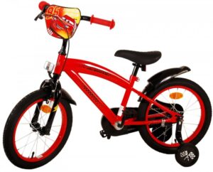Bicicleta pentru copii EL Disney Cars 16 inch CB, frana de mana pe roata fata, scaun si ghidon reglabil, roti gonflabile, stopuri reflectorizante, roti ajutatoare demontabile Bicicleta pentru copii EL Disney Cars 16 inch CB, frana de mana pe roata fata, scaun si ghidon reglabil, roti gonflabile, stopuri reflectorizante, roti ajutatoare demontabile
