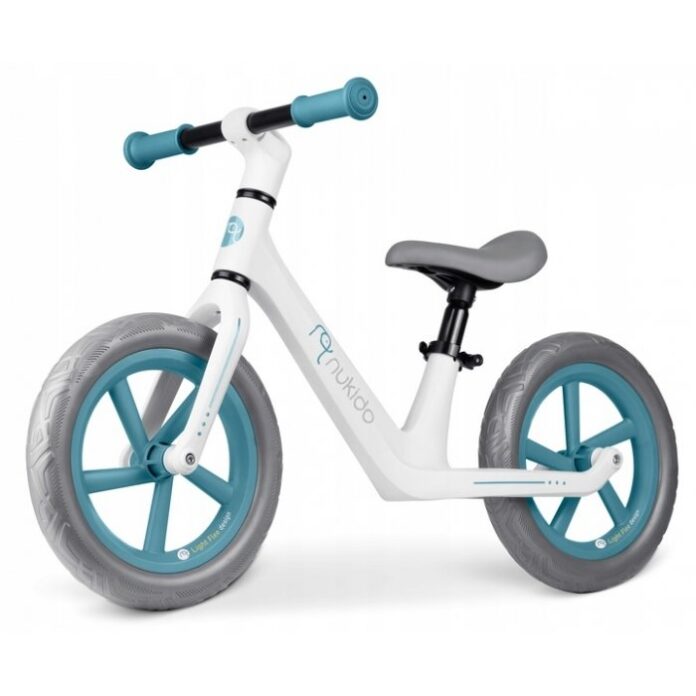 Bicicleta fara pedale pentru copii 87x39x54 cm, roti EVA, Light Flee Nukido Roz-Alb
