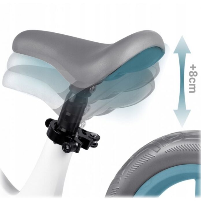 Bicicleta fara pedale pentru copii 87x39x54 cm, roti EVA, Light Flee Nukido Roz-Alb