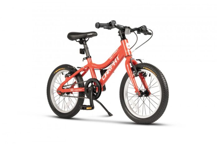 Bicicleta pentru copii Carpat C16208C RosuAlb 4-6 ani, Roti 16 inch, Cric, Frane V-Brake