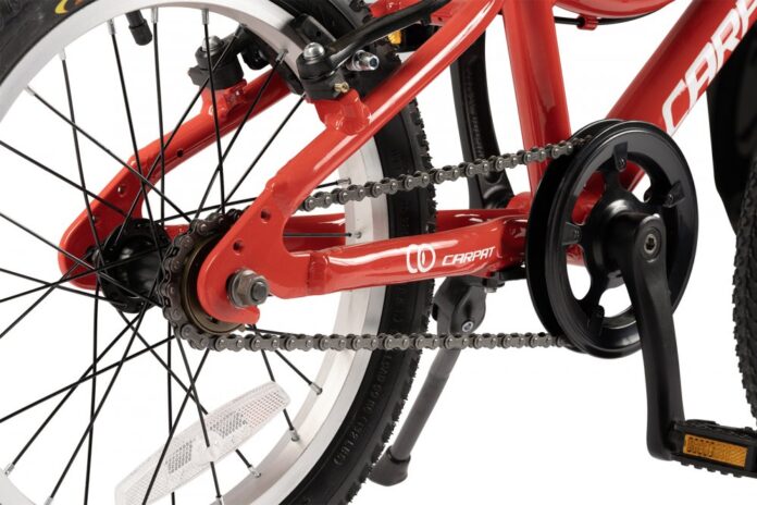 Bicicleta pentru copii Carpat C16208C RosuAlb 4-6 ani, Roti 16 inch, Cric, Frane V-Brake