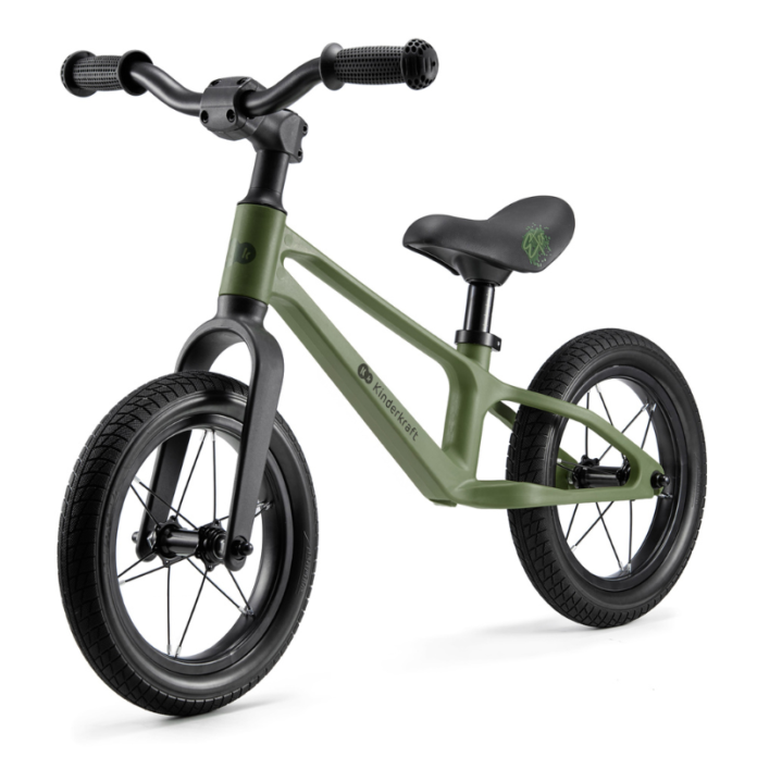 Bicicleta pentru copii Kinderkraft Eter Red fara pedale, roti 12 inch, scaun ergonomic reglabil, greutate admisa 35 kg