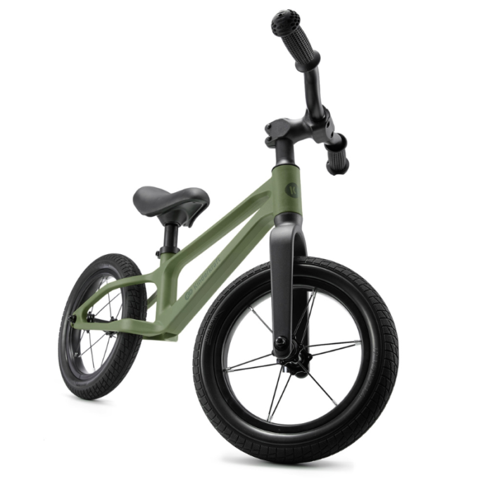 Bicicleta pentru copii Kinderkraft Eter Red fara pedale, roti 12 inch, scaun ergonomic reglabil, greutate admisa 35 kg