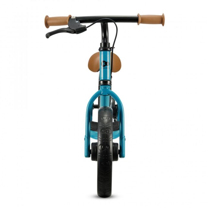 Bicicleta pentru copii Kinderkraft Space Dark Pink fara pedale, cu suport picioare, frana de mana, greutate admisa 35 kg
