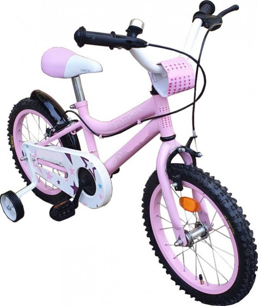 Bicicleta pentru copii Novokids Crystal Bike Roz, Roti 16 inch, Maxim 35 kg, Cadru din otel, Roti ajutatoare, Ghidon si sa reglabile pe inaltime Bicicleta pentru copii Novokids Crystal Bike Roz, Roti 16 inch, Maxim 35 kg, Cadru din otel, Roti ajutatoare, Ghidon si sa reglabile pe inaltime