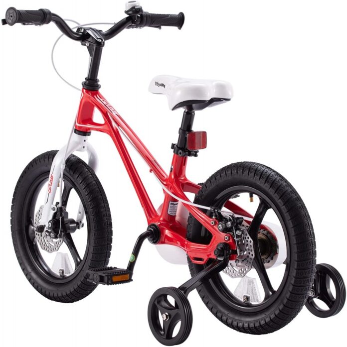 Bicicleta pentru copii Royal Baby 16 inch Galaxy G1601C RosuAlb 4-6 ani cu roti ajutatoare si frana pe disc