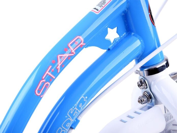 Bicicleta pentru copii Royal Baby StarGirl Albastru 2-4 ani, Roti 12 Inch, Frana fata V-Brake, Spate Tambur, Roti Ajutatoare