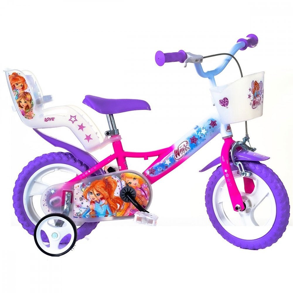 Bicicleta pentru copii Winx Dino Bikes 12 inch Bicicleta pentru copii Winx Dino Bikes 12 inch
