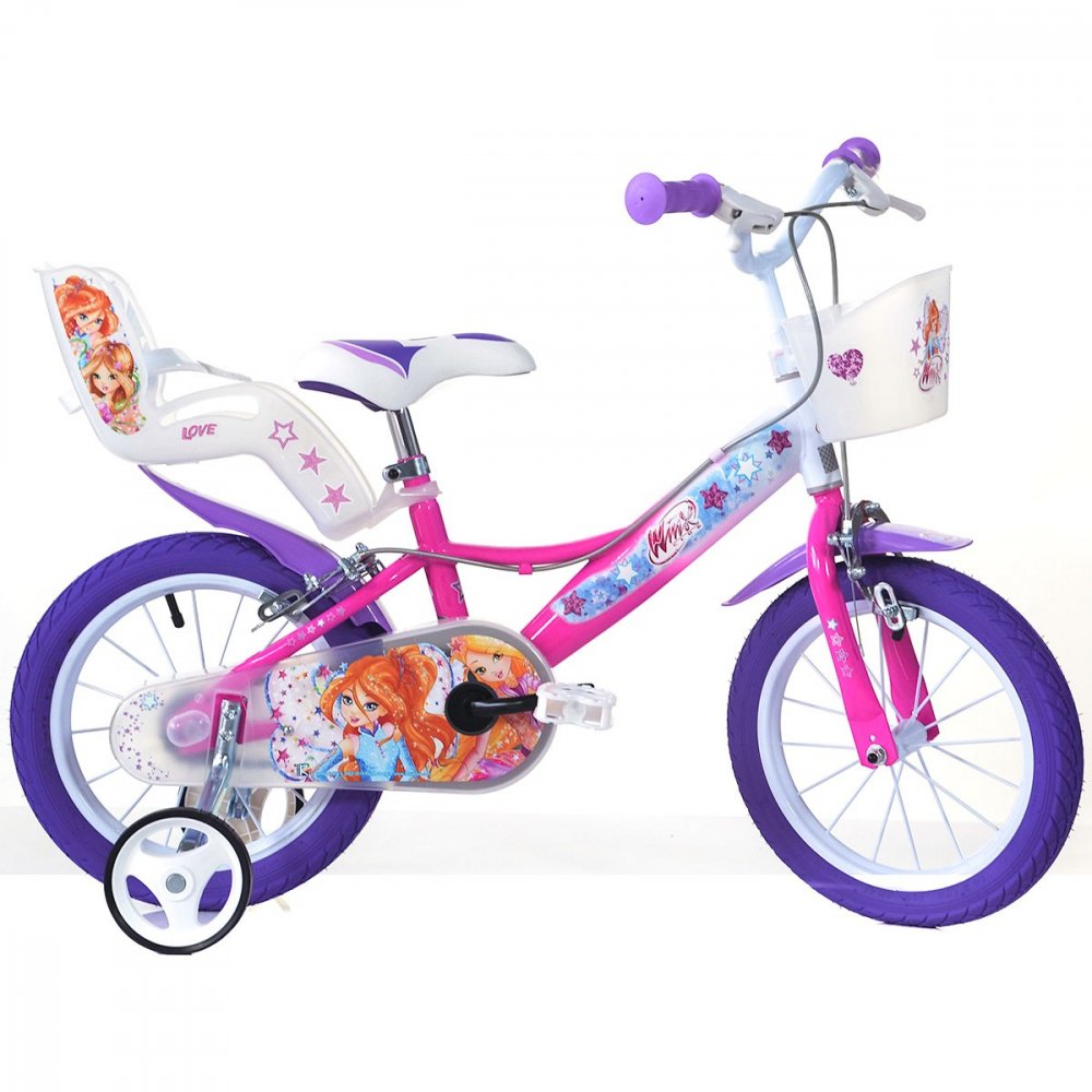 Bicicleta pentru copii Winx Dino Bikes 14 inch Bicicleta pentru copii Winx Dino Bikes 14 inch