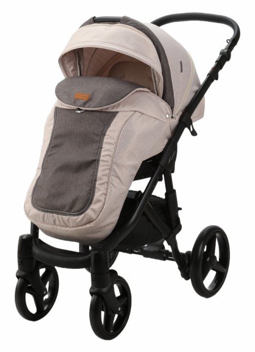 Carucior 3 in 1 pentru copii Adamex Barletta Full Linen TD2 Sweet Amaretto cu scaun auto iSize, landou reglabil, parte sport reglabila pana la orizontala, cadru cu suspensii Carucior 3 in 1 pentru copii Adamex Barletta Full Linen TD2 Sweet Amaretto cu scaun auto iSize, landou reglabil, parte sport reglabila pana la orizontala, cadru cu suspensii