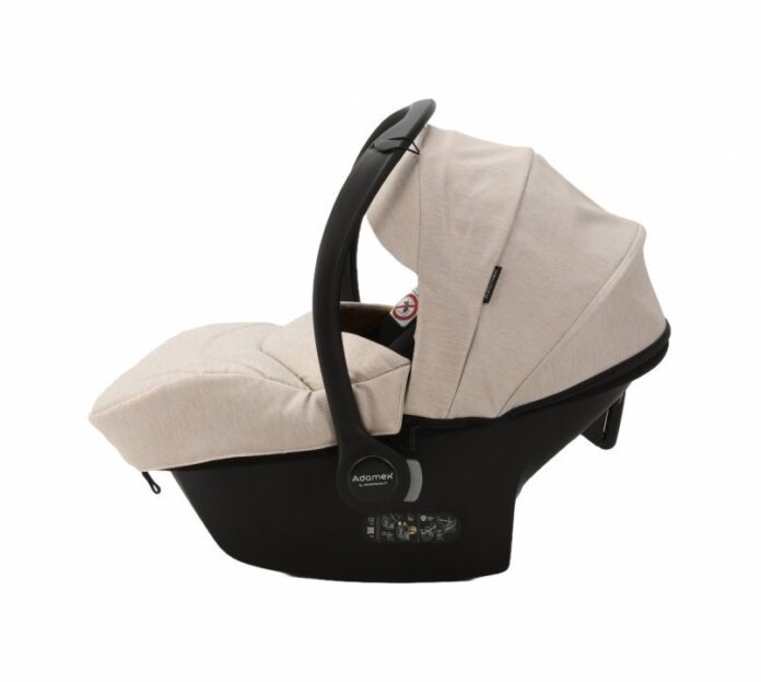 Carucior 3 in 1 pentru copii Adamex Barletta Full Linen TD2 Sweet Amaretto cu scaun auto iSize, landou reglabil, parte sport reglabila pana la orizontala, cadru cu suspensii Carucior 3 in 1 pentru copii Adamex Barletta Full Linen TD2 Sweet Amaretto cu scaun auto iSize, landou reglabil, parte sport reglabila pana la orizontala, cadru cu suspensii