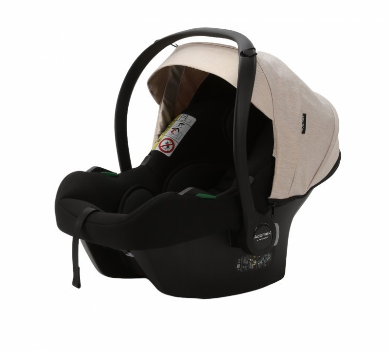 Carucior 3 in 1 pentru copii Adamex Barletta Full Linen TD2 Sweet Amaretto cu scaun auto iSize, landou reglabil, parte sport reglabila pana la orizontala, cadru cu suspensii Carucior 3 in 1 pentru copii Adamex Barletta Full Linen TD2 Sweet Amaretto cu scaun auto iSize, landou reglabil, parte sport reglabila pana la orizontala, cadru cu suspensii