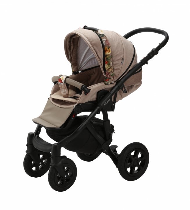 Carucior 3 in 1 Adamex Barletta FL5 Flowers Collection oak barrel cu scaun auto iSize, landou cu suport de cap reglabil pe inaltime, parte sport reglabila pana la orizontala, suspensii Carucior 3 in 1 Adamex Barletta FL5 Flowers Collection oak barrel cu scaun auto iSize, landou cu suport de cap reglabil pe inaltime, parte sport reglabila pana la orizontala, suspensii