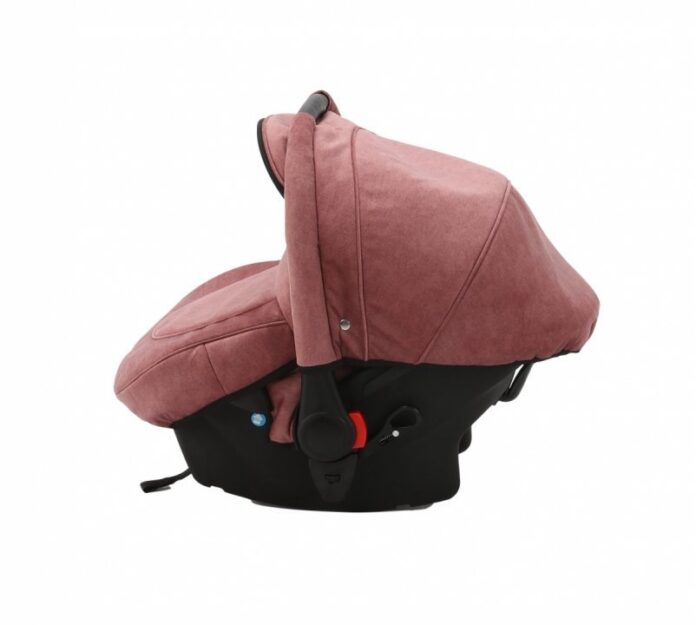 Carucior 3 in 1 Adamex Barletta FL2 Flowers Collection rosewood cu scaun auto iSize, landou cu suport de cap reglabil pe inaltime, parte sport reglabila pana la orizontala, suspensii