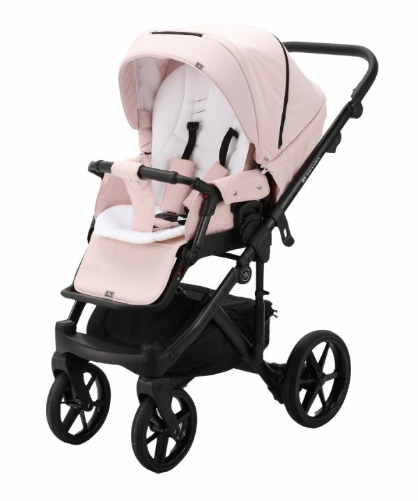 Carucior 3 in 1 Adamex Olivia Linen EcoLeather PS22 Powder Pink cu scaun auto iSize, landou cu suport de cap reglabil pe inaltime, parte sport reglabila pana la orizontala, roti cu suspensii Carucior 3 in 1 Adamex Olivia Linen EcoLeather PS22 Powder Pink cu scaun auto iSize, landou cu suport de cap reglabil pe inaltime, parte sport reglabila pana la orizontala, roti cu suspensii