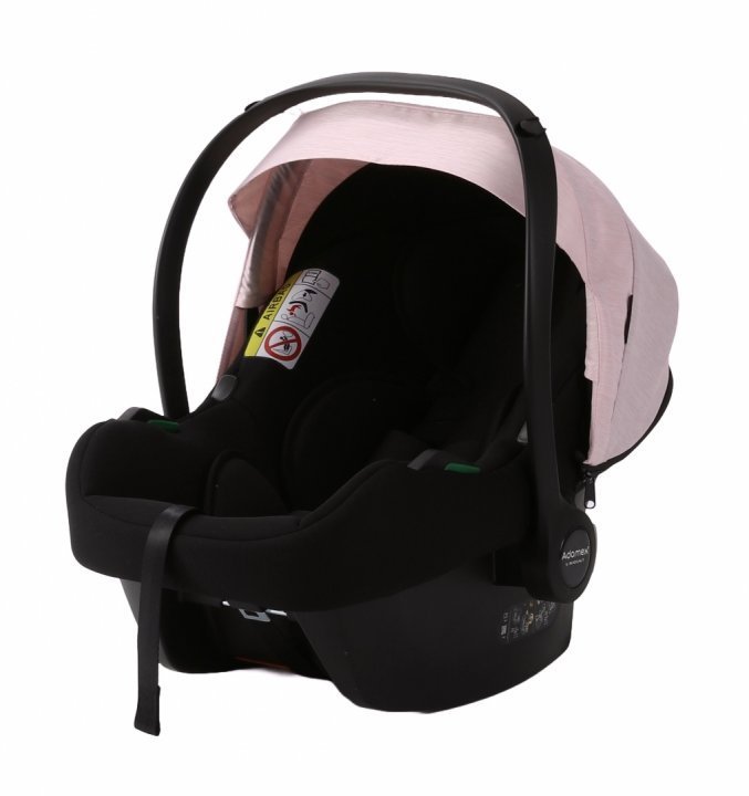 Carucior 3 in 1 Adamex Olivia Linen EcoLeather PS22 Powder Pink cu scaun auto iSize, landou cu suport de cap reglabil pe inaltime, parte sport reglabila pana la orizontala, roti cu suspensii Carucior 3 in 1 Adamex Olivia Linen EcoLeather PS22 Powder Pink cu scaun auto iSize, landou cu suport de cap reglabil pe inaltime, parte sport reglabila pana la orizontala, roti cu suspensii