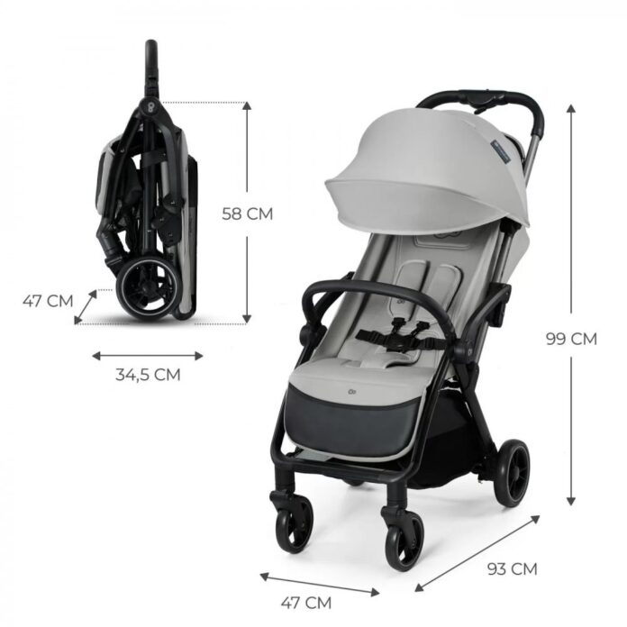 Carucior sport Kinderkraft Apino 0-22 kg dove grey